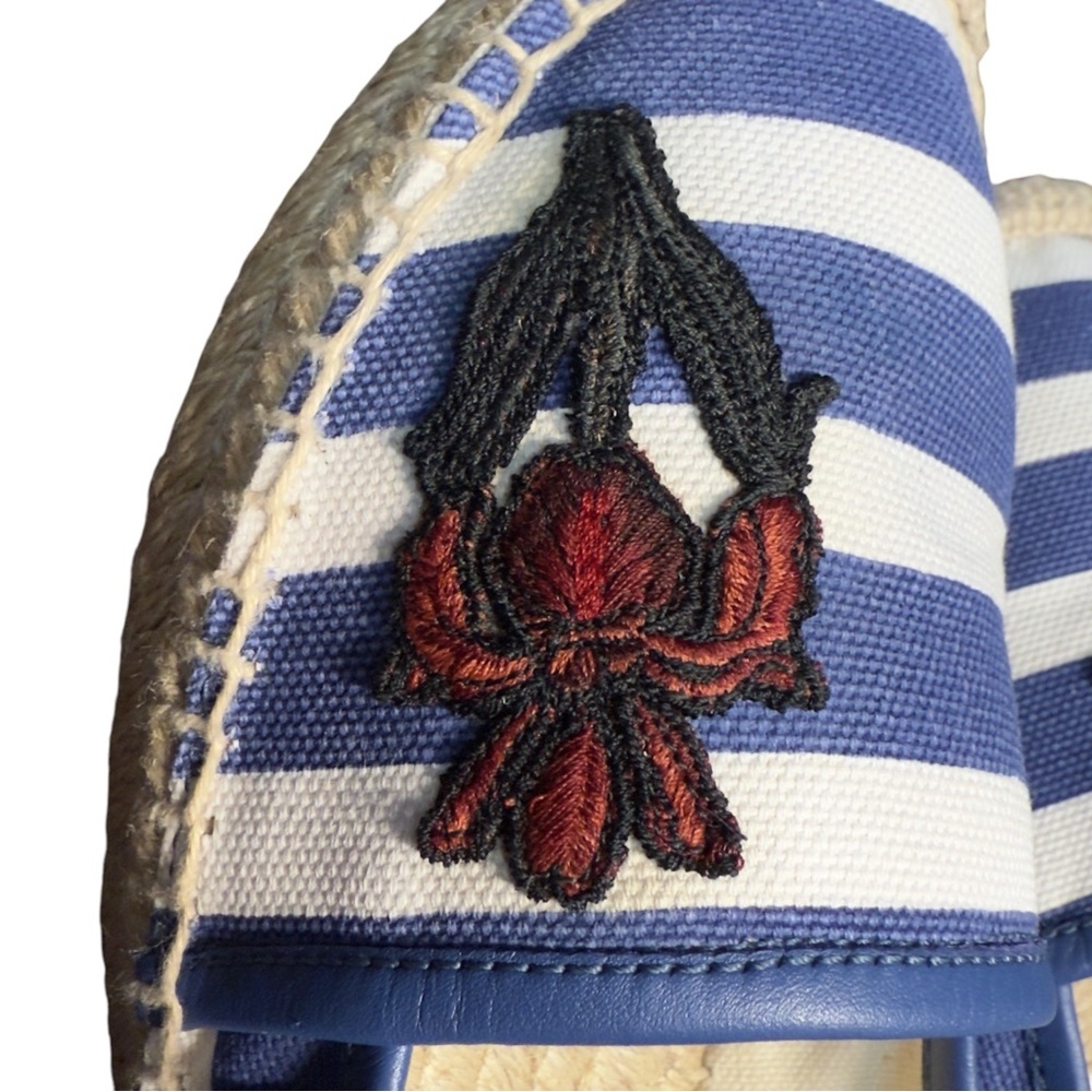 Gucci Striped Canvas Yacht Beach Luxury Resort Espadrilles With Logo Embroidered - Picture 11 of 16